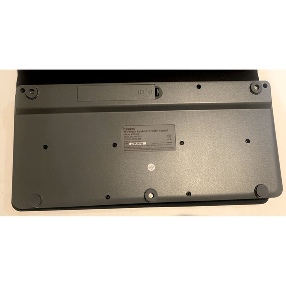 Wireless Keyboard with Stand for iPads & Tablets - heyday Black and Gray - Picture 10 of 10